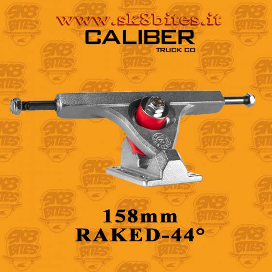 Caliber III Raked Raw 44° 9" 158mm Attacchi Longboard Freeride Slide Cruising Trucks