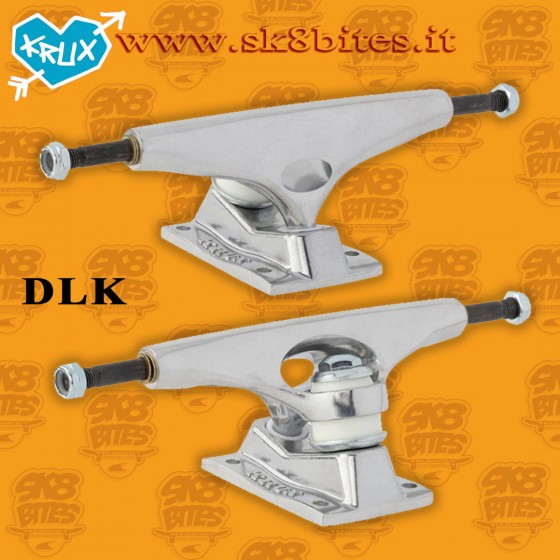 Krux K5 Polished DLK Silver Standard 8,25" Attacchi Street Skateboard Pool Trucks