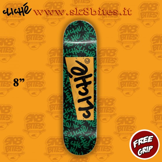 Clichè Paper Black 8" Skateboard Street Deck
