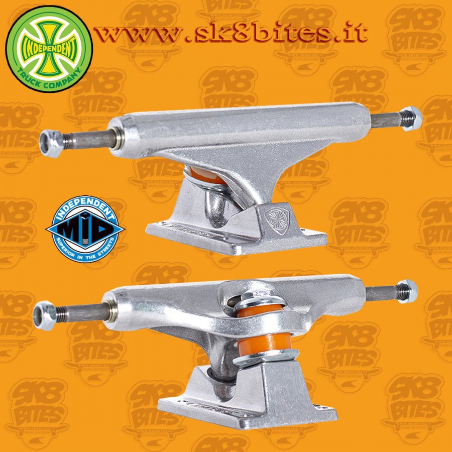 Independent Polished Mid 159mm Skateboard Street Pool Trucks Independent Polished Mid 159mm Skateboard Street Pool Trucks