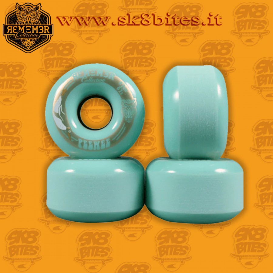 Remember Peewee Seafoam 62mm 82a Skateboard Cruising Slide Wheels Remember Peewee Seafoam 62mm 82a Skateboard Cruising Slide Wheels