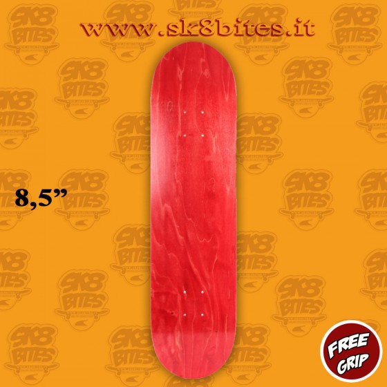 Blank Deck Red 8.5" Tavola Skateboard