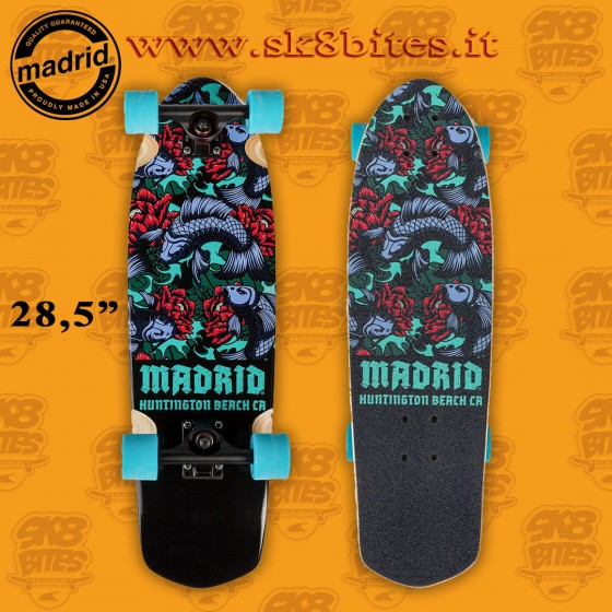 Madrid Picket Koi 28,5" Tavola Completa Longboard Cruising Carving