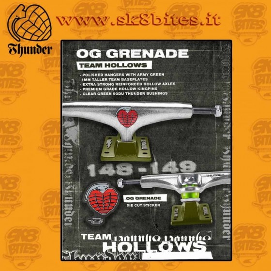 Thunder OG Grenade Team Hollow Edition 149 Skateboard Street Pool Trucks