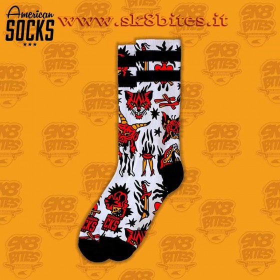 American Socks Krampus - Mid High Socks Skateboard Street Unisex