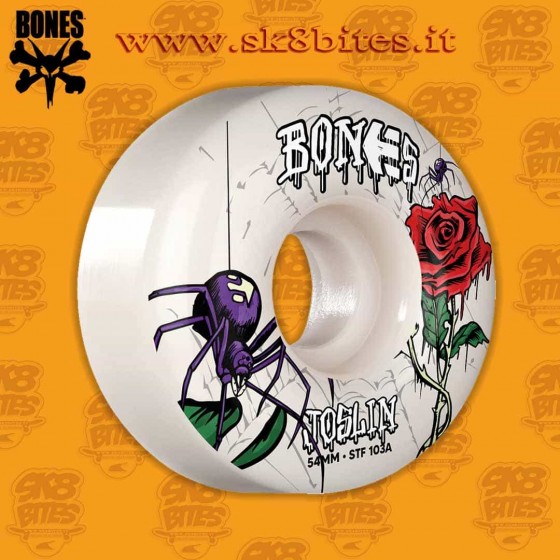 Bones Wheels STF Joslin Etnies Collab 54mm V1 99a Ruote da Skate Street Street Skatepark
