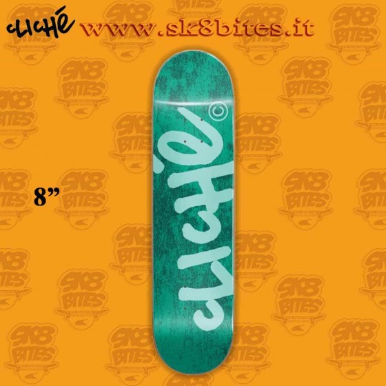 Clichè Handwritten Mint 8" Street Skateboard Pool Deck