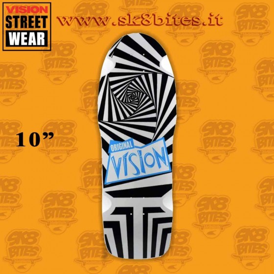 Vision Original Black/White 10" Street Skateboard Oldschool Deck