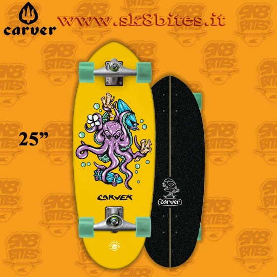 Carver Octo Goner Mini 25" Complete Surfskate Carving Deck