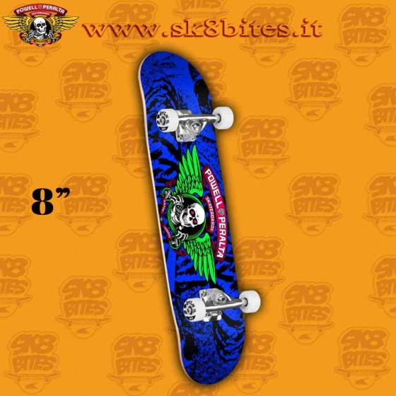 Powell Peralta Winged Ripper Blacklight 8" Skateboard Completo